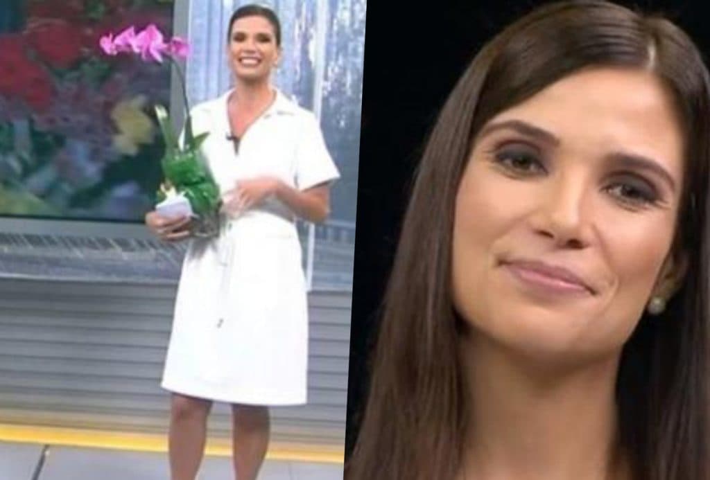 Jornalista recebeu flores ao vivo na Globo, mas ficou decepcionada ao descobrir de quem era Jornalista recebeu flores ao vivo na Globo, mas ficou decepcionada ao descobrir de quem era