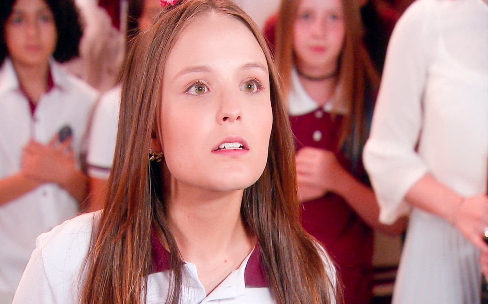 Larisssa Manoela já virou piada por conta do tamanho de sua testa e foi alvo de brincadeiras maldosas (Foto: Divulgação/SBT) Larisssa Manoela já virou piada por conta do tamanho de sua testa e foi alvo de brincadeiras maldosas (Foto: Divulgação/SBT)