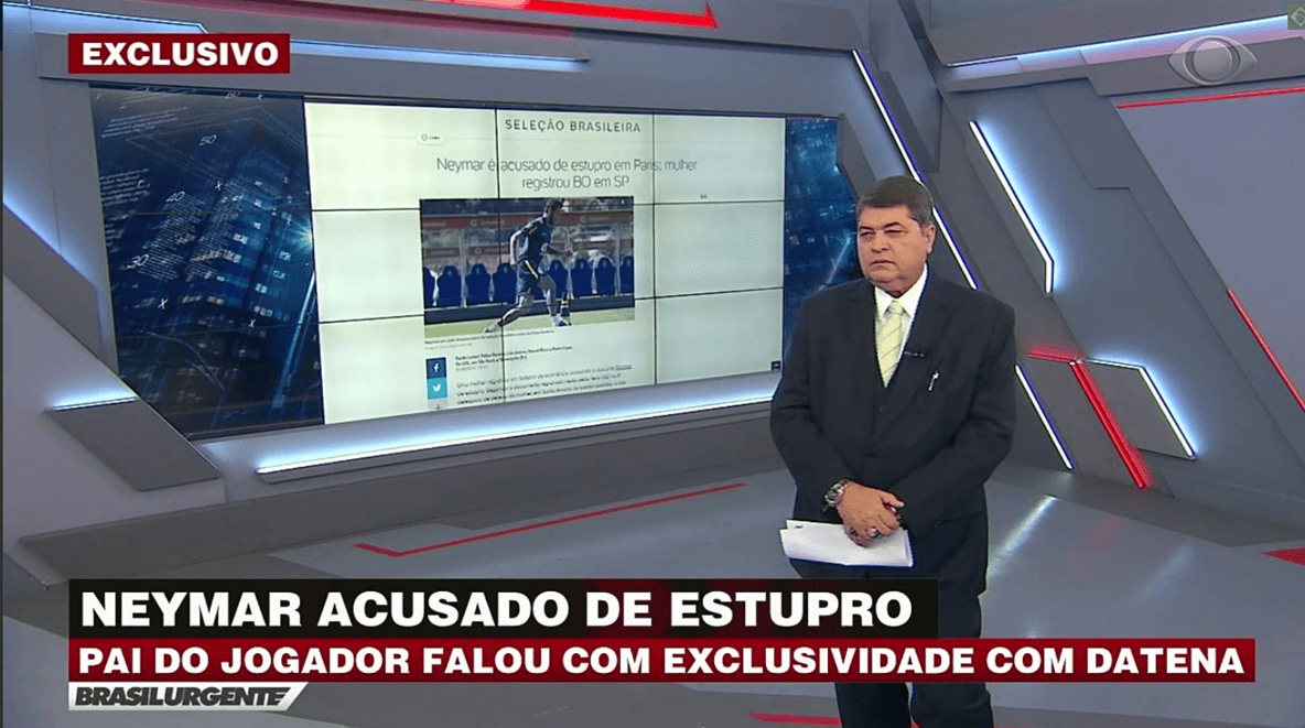 Datena foi acusado de assédio recentemente (Foto: Reprodução) Datena foi acusado de assédio recentemente (Foto: Reprodução)