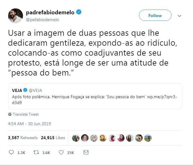 Padre Fábio de Melo se pronuncia sobre polêmica envolvendo jurado Henrique Fogaça Padre Fábio de Melo se pronuncia sobre polêmica envolvendo jurado Henrique Fogaça