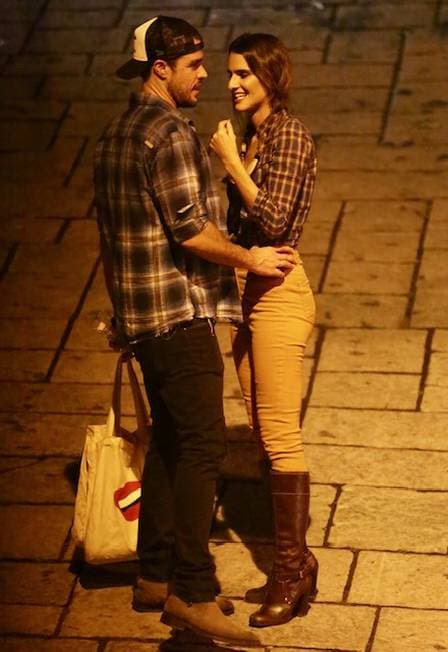 Joaquim Lopes e a noiva Marcella Fogaça estiveram na mesma festa de Paolla Oliveira Foto: EXTRA Joaquim Lopes e a noiva Marcella Fogaça estiveram na mesma festa de Paolla Oliveira Foto: EXTRA