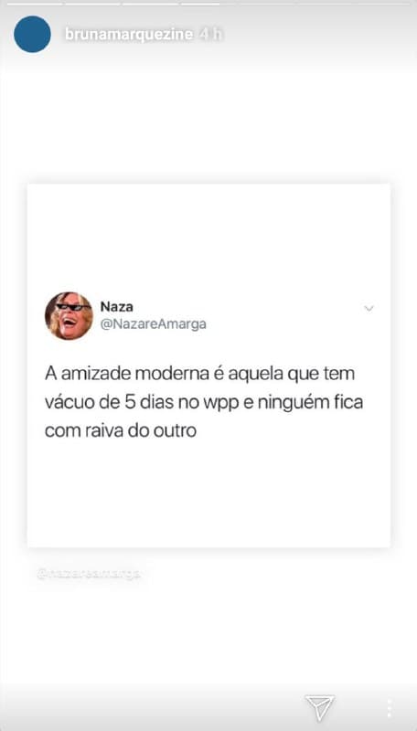 Bruna Marquezine usou as redes sociais mandar um recado especial Bruna Marquezine usou as redes sociais mandar um recado especial