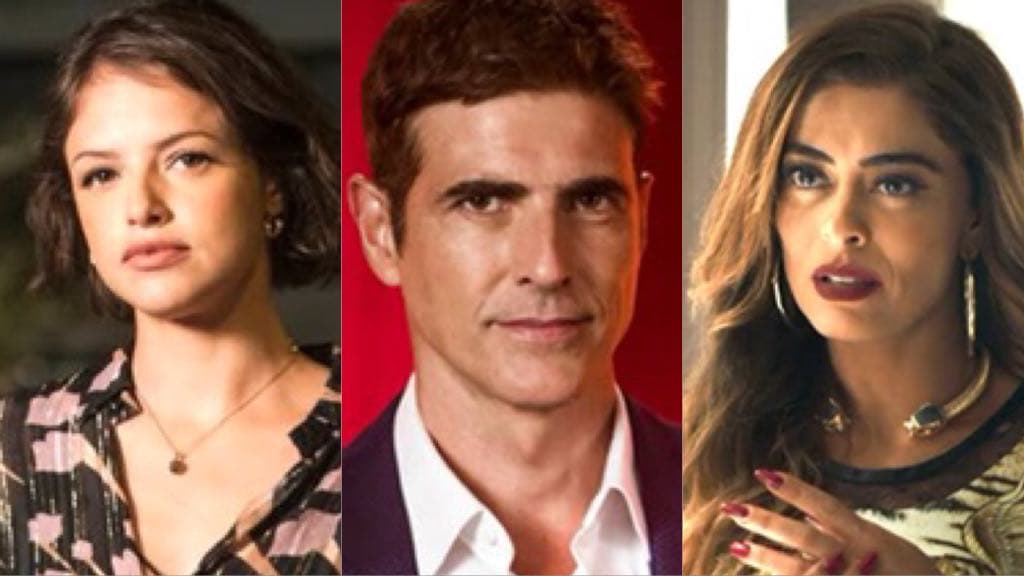 Josiane, Régis e Maria da Paz, triangulo amoroso da novela A Dona do Pedaço (Montagem: TV Foco) Josiane, Régis e Maria da Paz, triangulo amoroso da novela A Dona do Pedaço (Montagem: TV Foco)