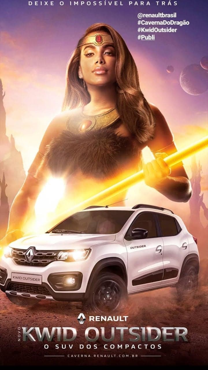 Pôster de Anitta como a personagem Diana do desenho animado A Caverna do Dragão - Foto: Reprodução/Instagram Pôster de Anitta como a personagem Diana do desenho animado A Caverna do Dragão - Foto: Reprodução/Instagram