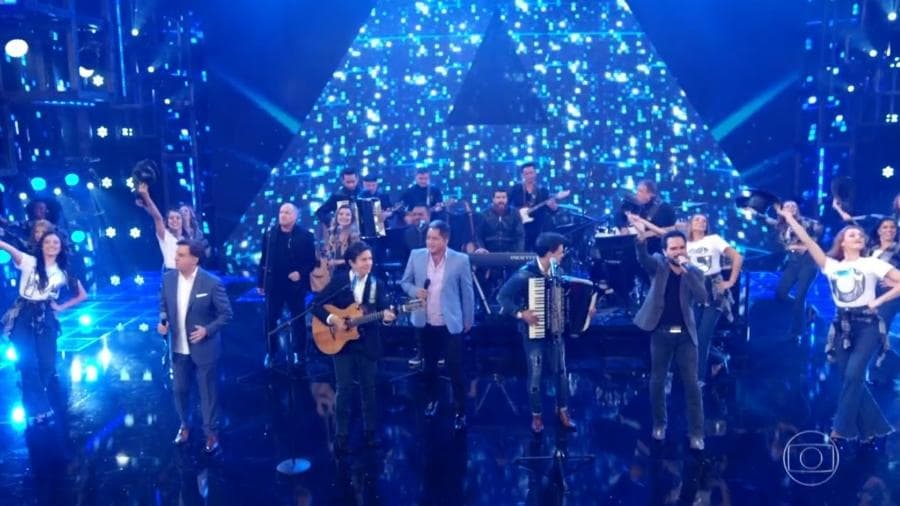 Os Amigos se apresentaram no Ding Dong Faustão neste domingo (20) Os Amigos se apresentaram no Ding Dong Faustão neste domingo (20)