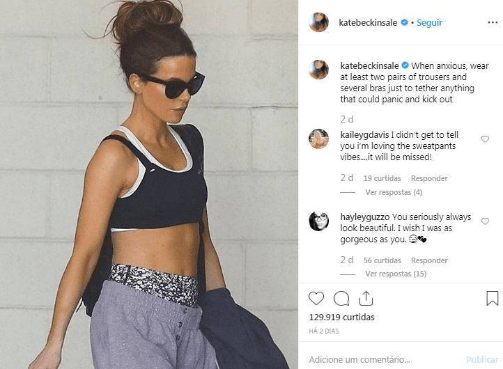 Foto compartilhada por Kate Beckinsale que causou polêmica (Foto: Reprodução) Foto compartilhada por Kate Beckinsale que causou polêmica (Foto: Reprodução)