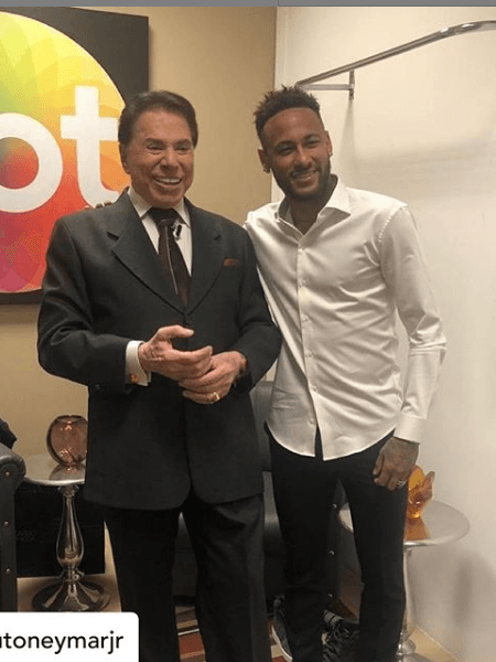 Silvio Santos e Neymar no SBT Imagem: Reprodução/Instagram Silvio Santos e Neymar no SBT Imagem: Reprodução/Instagram