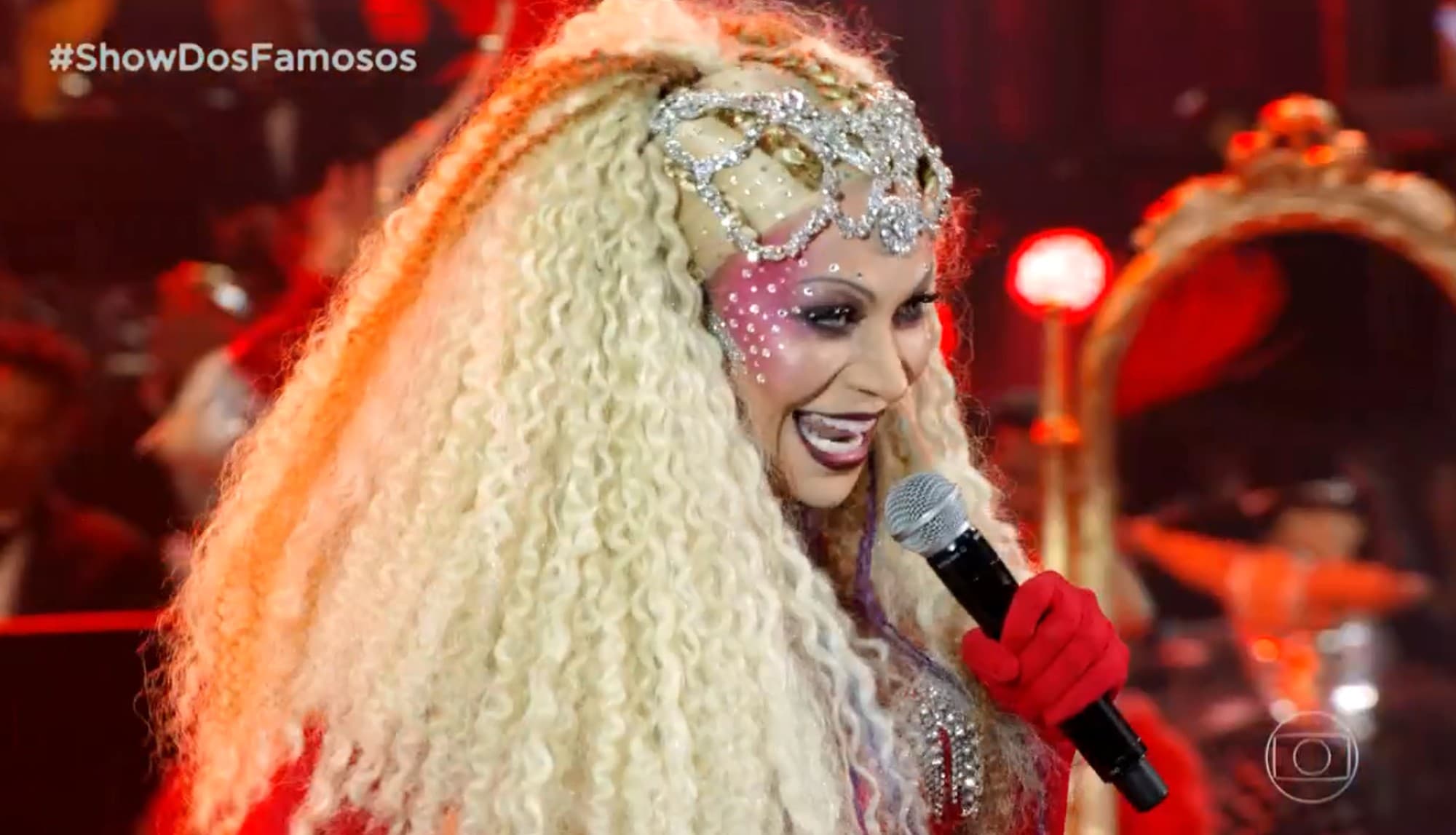 Solange Almeida, ex-integrante do Aviões do Forró, na final do Show dos Famosos (Foto: Reprodução/Globoplay) Solange Almeida, ex-integrante do Aviões do Forró, na final do Show dos Famosos (Foto: Reprodução/Globoplay)