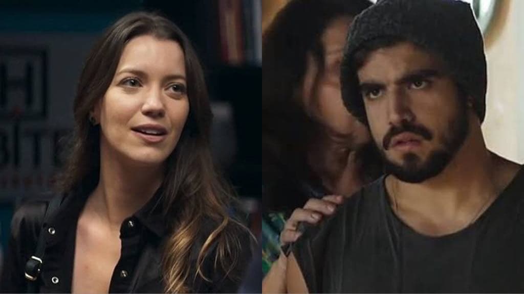 Fabiana (Nathalia Dill) terá traição descoberta por Rock (Caio Castro) em A Dona do Pedaço (Foto: Reprodução/Globo/Montagem TV Foco) Fabiana (Nathalia Dill) terá traição descoberta por Rock (Caio Castro) em A Dona do Pedaço (Foto: Reprodução/Globo/Montagem TV Foco)