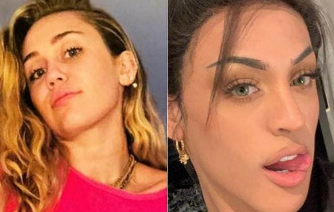 Miley Cyrus reposta vídeo de Pabllo Vittar ouvindo sua música e levanta suspeitas de uma parceria entre as duas (Foto: Reprodução) Miley Cyrus reposta vídeo de Pabllo Vittar ouvindo sua música e levanta suspeitas de uma parceria entre as duas (Foto: Reprodução)