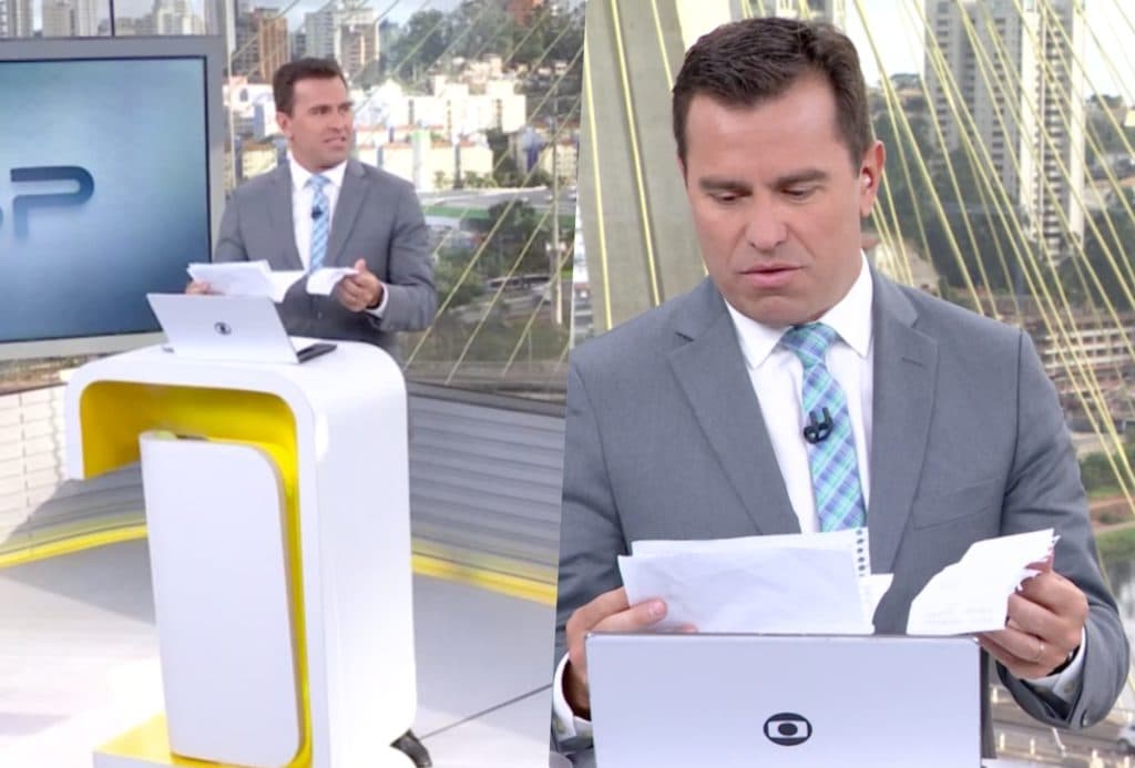 Rodrigo Bocardi quebra protocolo, saca envelope ao vivo na Globo e lê cartas "misteriosas": "Espero que leia"
