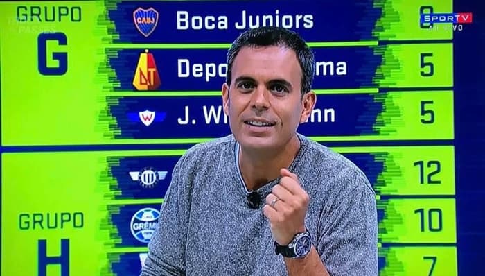 Tiago Maranhão no comando do programa Troca de Passes; apresentador deixou Grupo Globo (Foto: Reprodução/SporTV) Tiago Maranhão no comando do programa Troca de Passes; apresentador deixou Grupo Globo (Foto: Reprodução/SporTV)