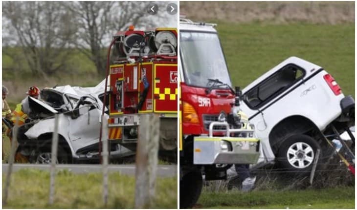 Acidente de carro sofrido pelo comentarista esportivo Danny Frawley (Foto: Montagem) Acidente de carro sofrido pelo comentarista esportivo Danny Frawley (Foto: Montagem)