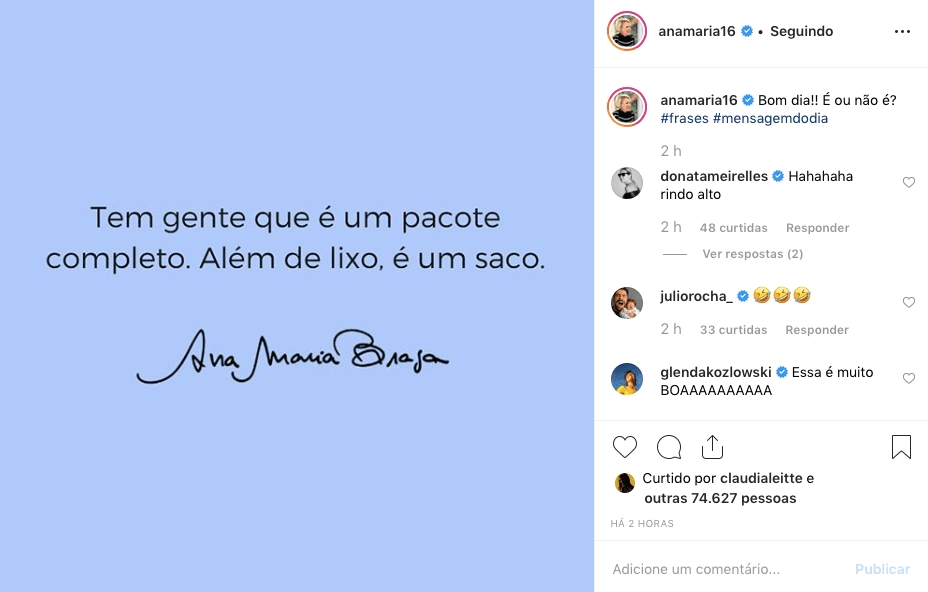 Ana Maria Braga, Louro José Ana Maria Braga, Louro José