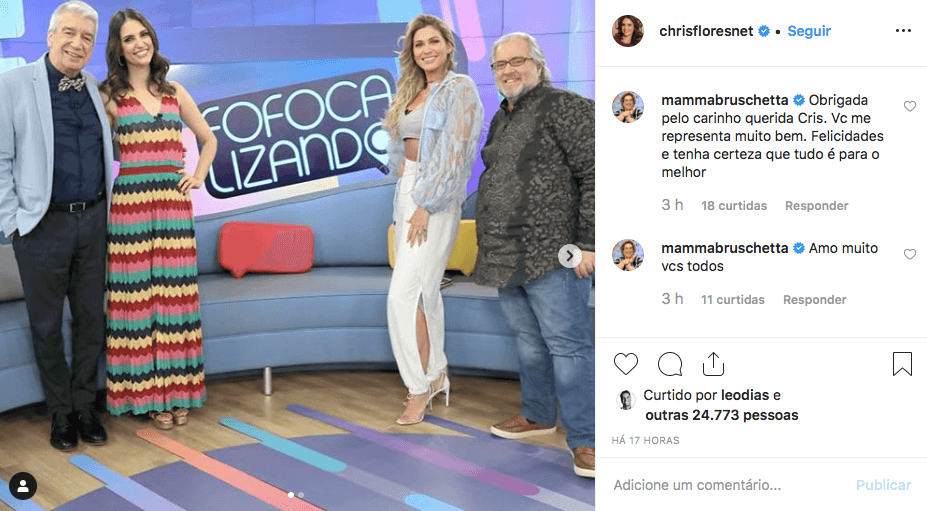 Fofocalizando, Mamma Bruschetta, Chris Flores Fofocalizando, Mamma Bruschetta, Chris Flores