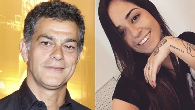 Eduardo Moscovis e a tatuadora Ana Júlia (Imagem Reprodução/ Jornal Extra) Eduardo Moscovis e a tatuadora Ana Júlia (Imagem Reprodução/ Jornal Extra)