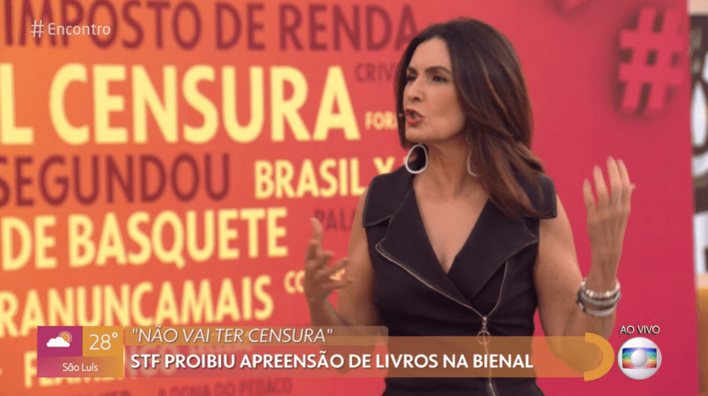 Fátima Bernardes declara apoio ao movimento gay e faz ataques a conservadores: "Deus está pu**"
