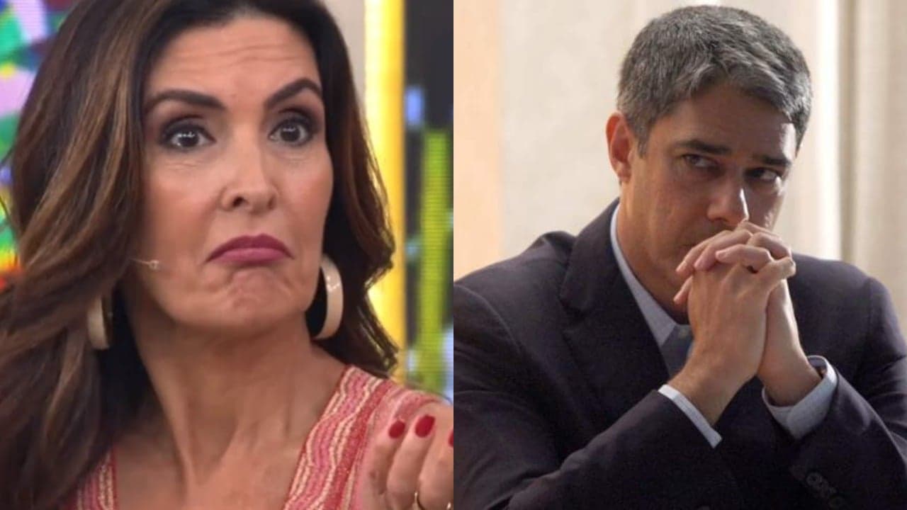 Fátima Bernardes e William Bonner (Foto: Reprodução/Montagem TV Foco) Fátima Bernardes e William Bonner (Foto: Reprodução/Montagem TV Foco)
