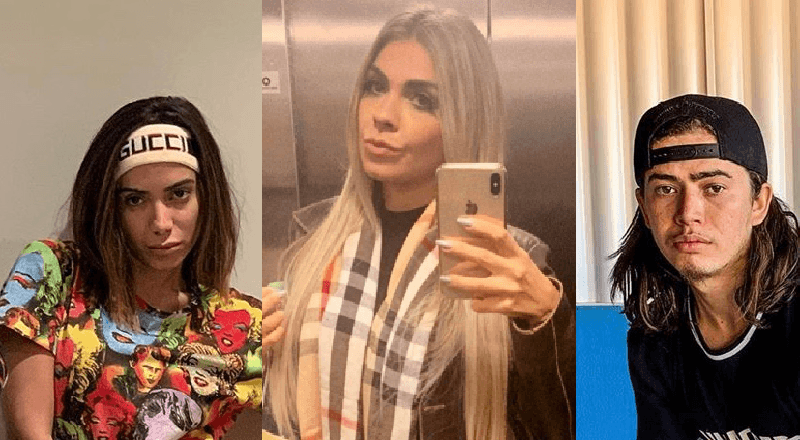 Anitta, Bruna Corrêa e Whindersson Nunes, Patrícia Poeta Anitta, Bruna Corrêa e Whindersson Nunes, Patrícia Poeta