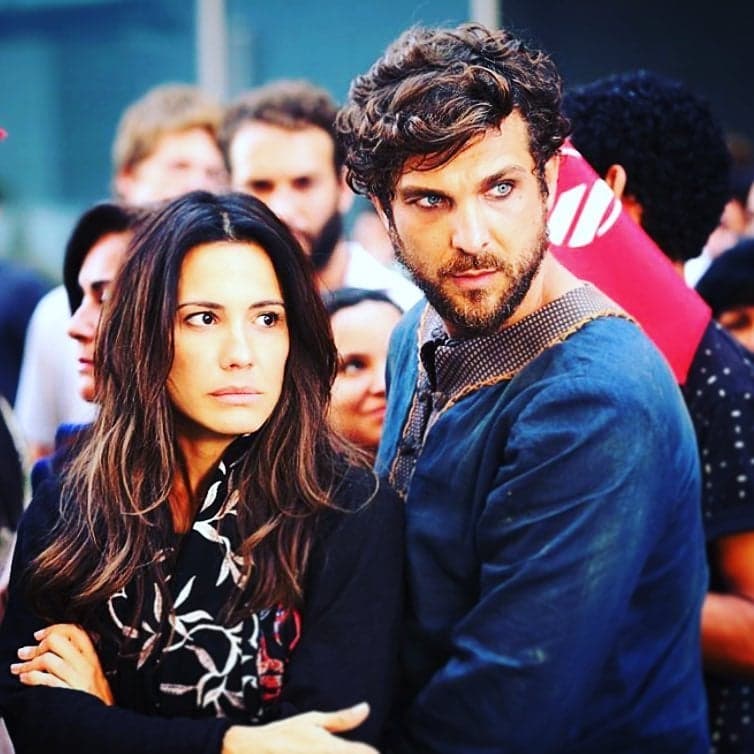 Juliana Knust e Igor Rickli atuando juntos em Apocalipse da Record (Foto: Divulgação/Record TV) Juliana Knust e Igor Rickli atuando juntos em Apocalipse da Record (Foto: Divulgação/Record TV)