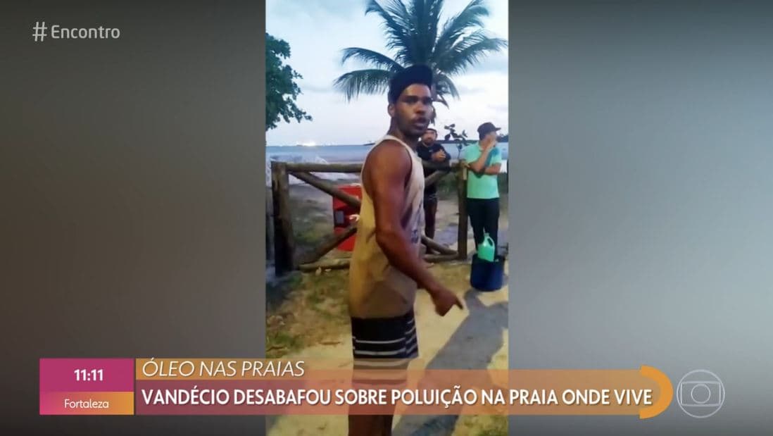 Vandécio fala sobre poluição no Encontro com Fátima Bernardes (Foto: Reprodução) Vandécio fala sobre poluição no Encontro com Fátima Bernardes (Foto: Reprodução)