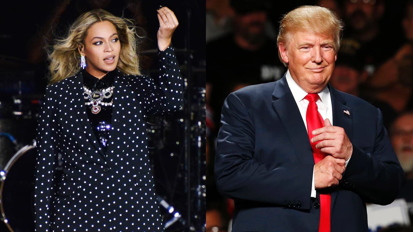 Donald Trump detona Beyoncé e diz que nunca precisou dela para ganhar as eleições (Foto: Reprodução) Donald Trump detona Beyoncé e diz que nunca precisou dela para ganhar as eleições (Foto: Reprodução)