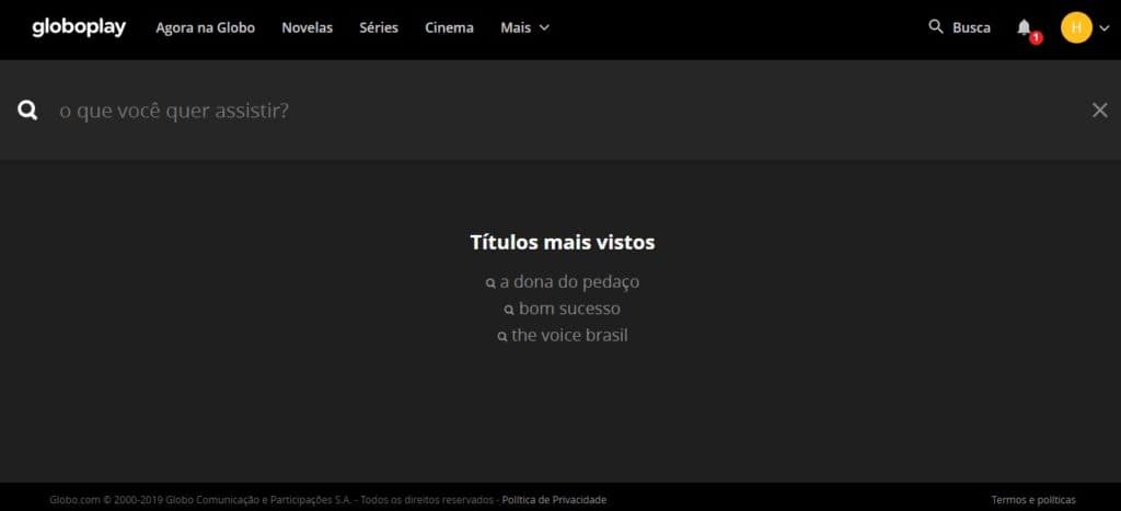 Títulos mais assistidos no Globoplay são A Dona do Pedaço, The Voice Brasil e Bom Sucesso Títulos mais assistidos no Globoplay são A Dona do Pedaço, The Voice Brasil e Bom Sucesso