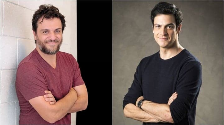 Rodrigo Lombardi assume vaga de Mateus Solano na minissérie O Anjo de Hamburgo. (Foto: Montagem/Divulgação) Rodrigo Lombardi assume vaga de Mateus Solano na minissérie O Anjo de Hamburgo. (Foto: Montagem/Divulgação)