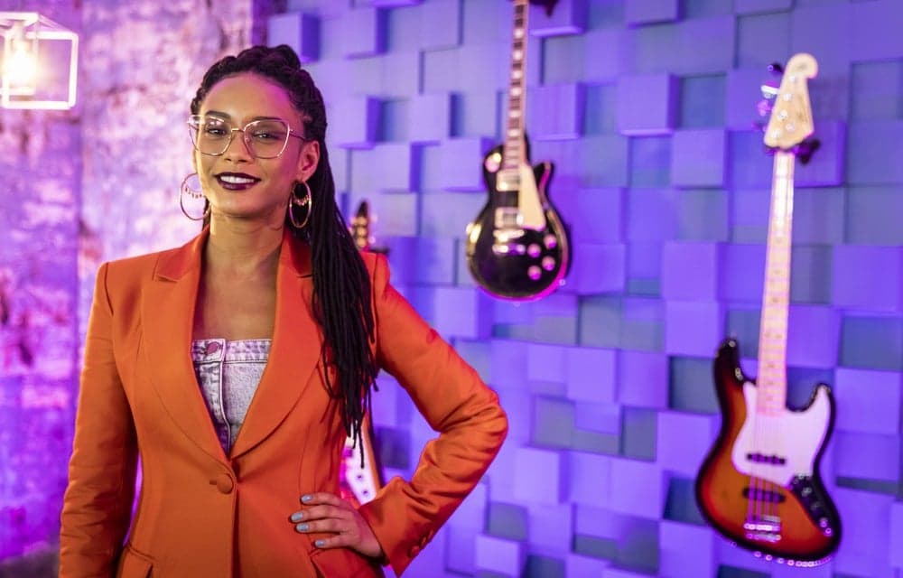 A apresentadora Taís Araújo no comando do PopStar (Foto: Paulo Belote / TV Globo) A apresentadora Taís Araújo no comando do PopStar (Foto: Paulo Belote / TV Globo)