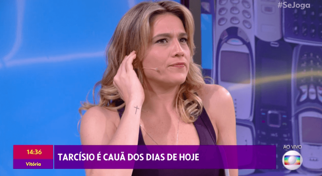 Fernanda Gentil se descontrola e solta palavrão ao vivo no Se Joga, na Globo: "Ao vivo é f*da"