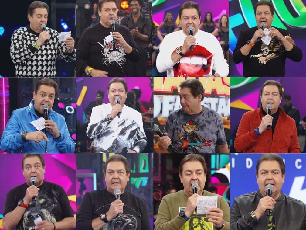 Faustão, Pabllo Vittar, Tais Araújo Faustão, Pabllo Vittar, Tais Araújo