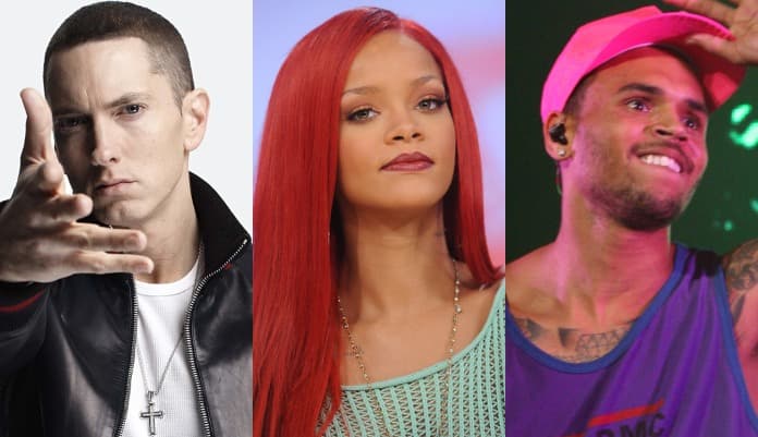Eminem acusa Rihanna de passar DST para Chris Brown e polêmica é criada (Foto: Reprodução) Eminem acusa Rihanna de passar DST para Chris Brown e polêmica é criada (Foto: Reprodução)