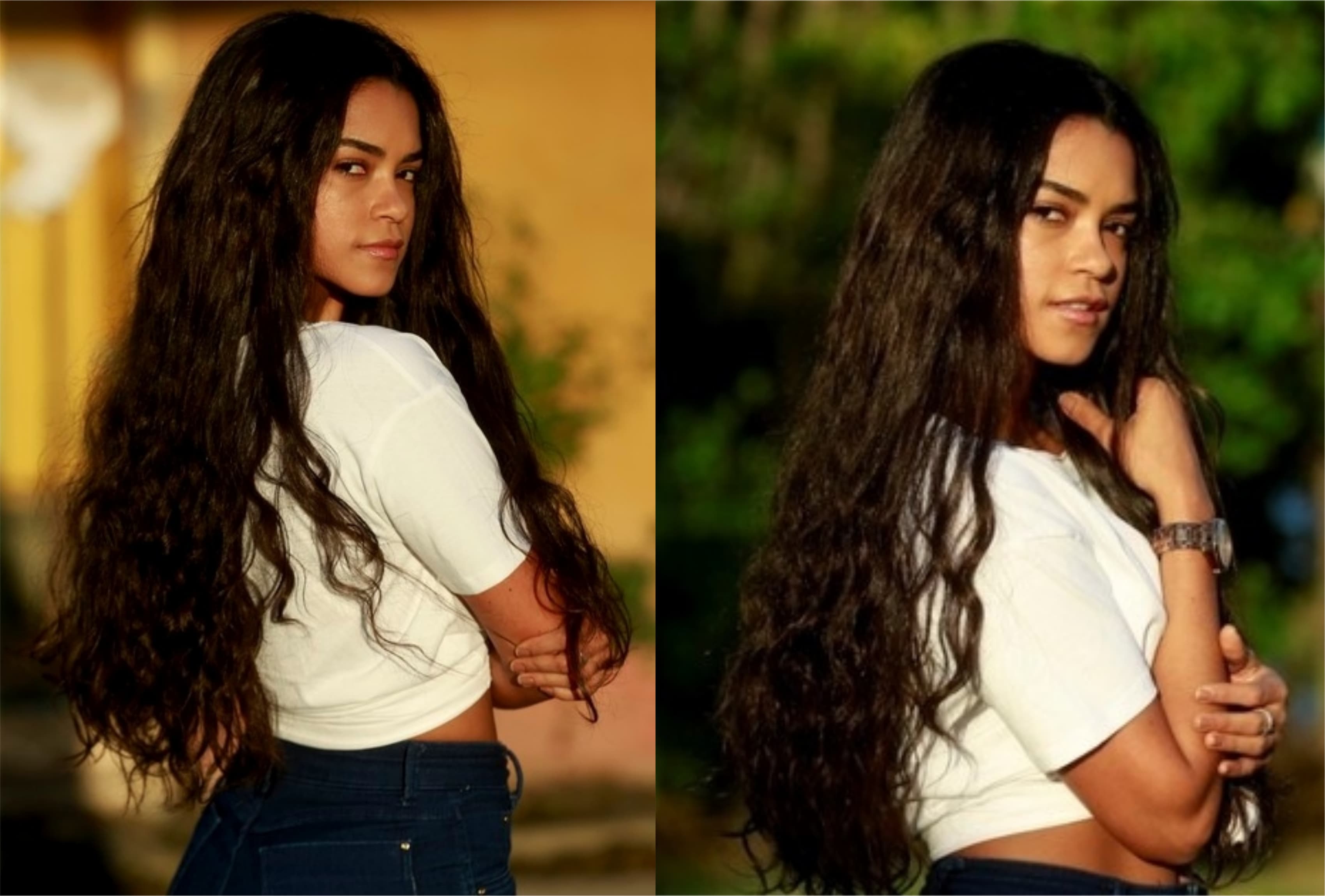 Lucy Alves vive Lurdes na primeira fase de Amor de Mãe da Globo (Montagem: TV Foco) Lucy Alves vive Lurdes na primeira fase de Amor de Mãe da Globo (Montagem: TV Foco)