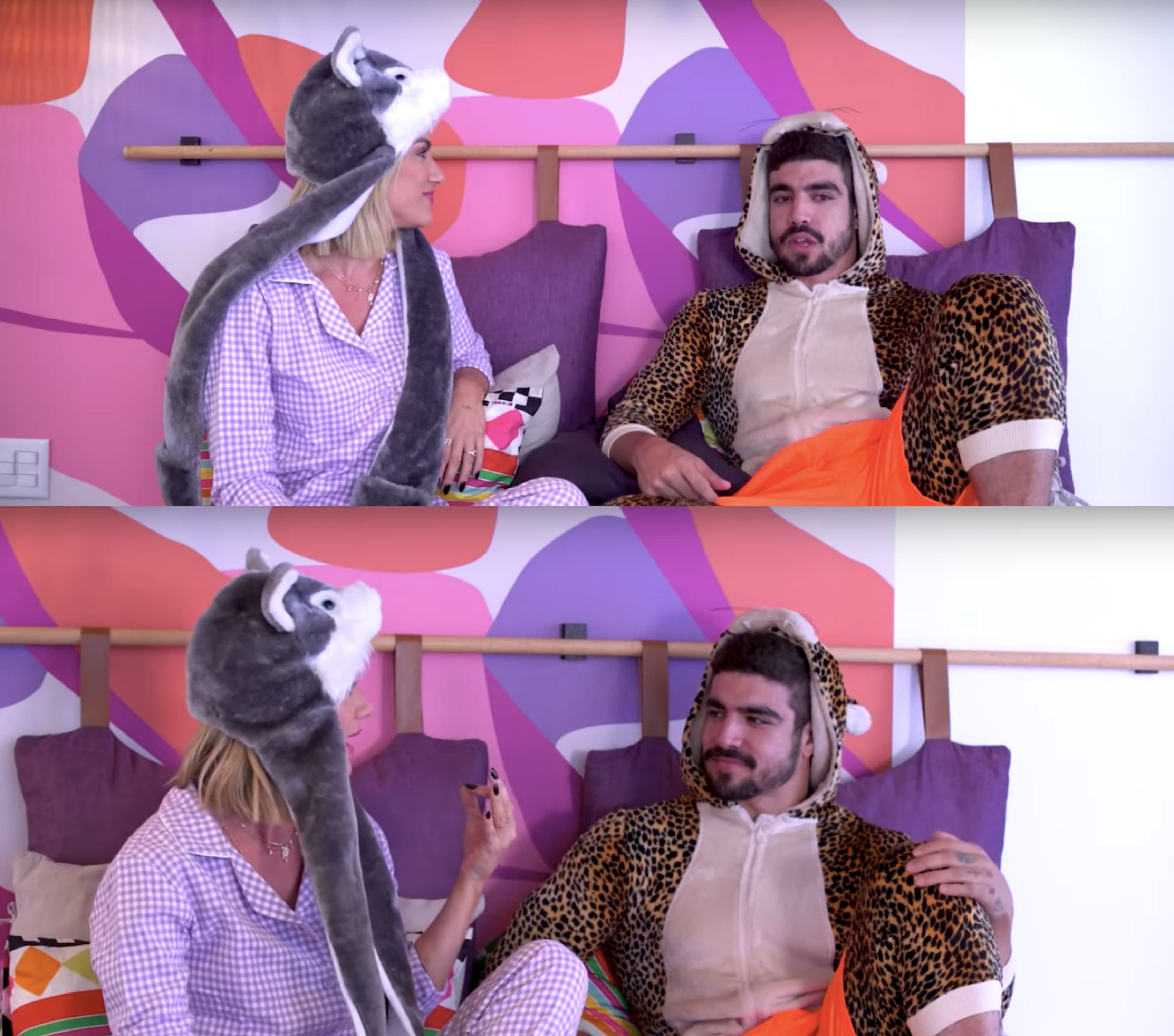 Caio Castro durante entrevista à Giovanna Ewbank. Foto: Reprodução Caio Castro durante entrevista à Giovanna Ewbank. Foto: Reprodução