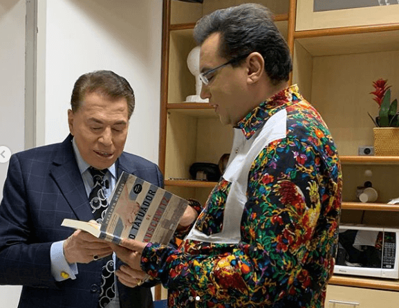 Geraldo Luís e Silvio Santos se encontraram neste sábado (23 no SBT (Foto: Reprodução) Geraldo Luís e Silvio Santos se encontraram neste sábado (23 no SBT (Foto: Reprodução)