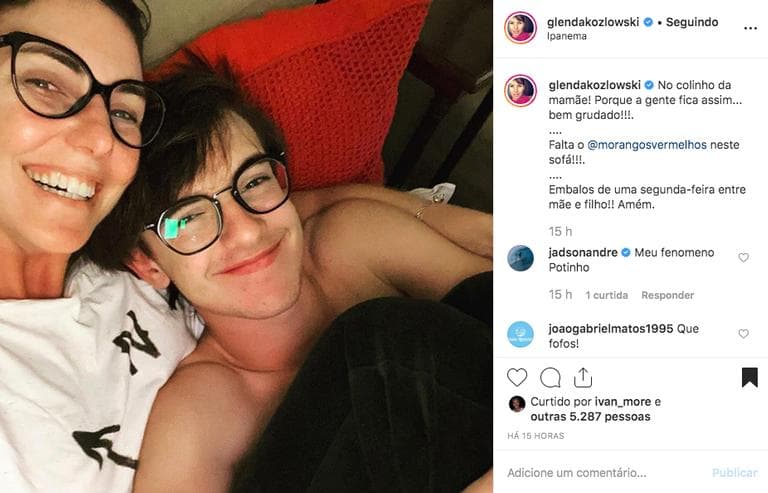 Glenda Kozlowski faz rara aparição com o filho caçula e se derrete (Foto: Instagram) Glenda Kozlowski faz rara aparição com o filho caçula e se derrete (Foto: Instagram)