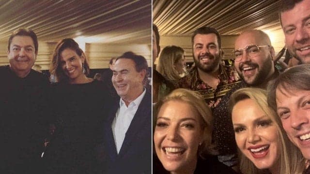 Faustão dá mega festa com Eliana e elenco do SBT, deixa Faro de fora e flagras impressionam