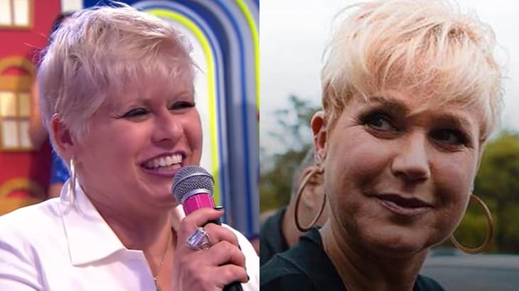 A a apresentadora da Record Xuxa e sua sósia que foi parar no SBT (Imagem: Reprodução) A a apresentadora da Record Xuxa e sua sósia que foi parar no SBT (Imagem: Reprodução)