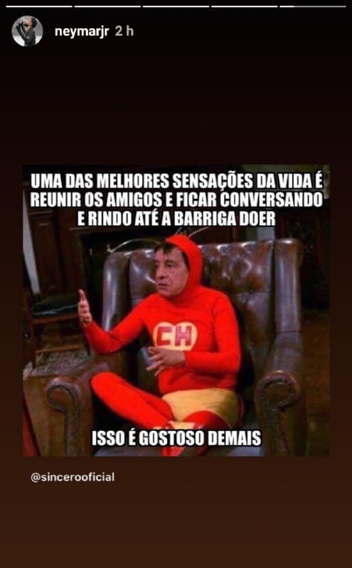 Neymar falou sobre seus amigos (Foto: Reprodução/ Instagram) Neymar falou sobre seus amigos (Foto: Reprodução/ Instagram)