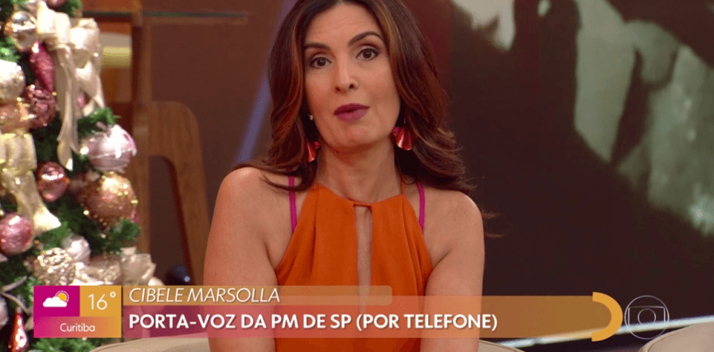Fátima Bernardes se descontrola ao vivo e detona por telefone porta voz da PM na Globo: "A polícia fracassou"