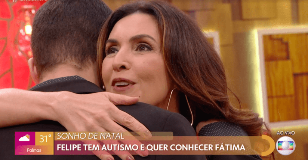 Jovem sonha conhecer Fátima Bernardes, apresentadora faz surpresa e emoção toma conta do Encontro