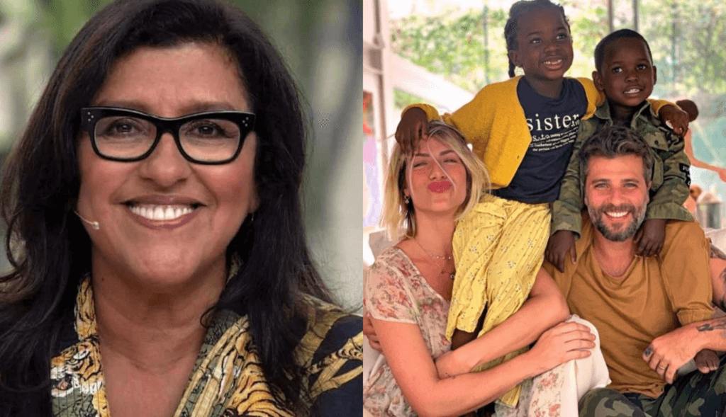 Regina Casé não consegue manter segredo e conta reação de Bruno Gagliasso após descobrir gravidez de esposa