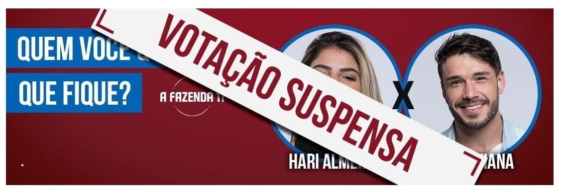 Roça entre Hariany Almeida e Lucas é suspensa em A Fazenda 11 (Foto: Reprodução/Record TV) Roça entre Hariany Almeida e Lucas é suspensa em A Fazenda 11 (Foto: Reprodução/Record TV)