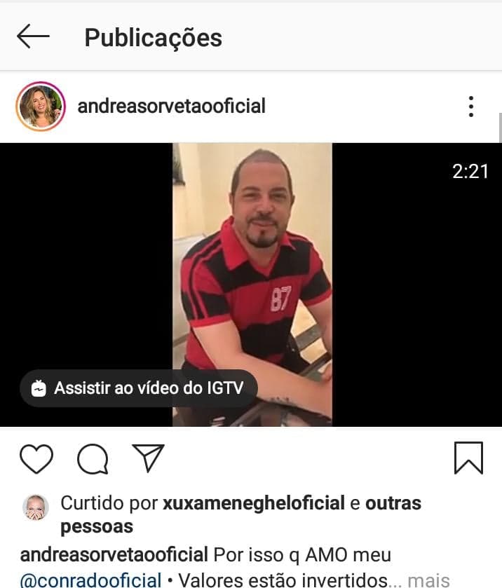 Xuxa curte postagem que enaltece Jair Bolsonaro (Foto: Reprodução) Xuxa curte postagem que enaltece Jair Bolsonaro (Foto: Reprodução)