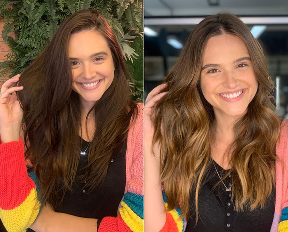 Juliana Paiva vai ter dois visuais na novela Salve-se Quem Puder (Foto: Montagem) Juliana Paiva vai ter dois visuais na novela Salve-se Quem Puder (Foto: Montagem)
