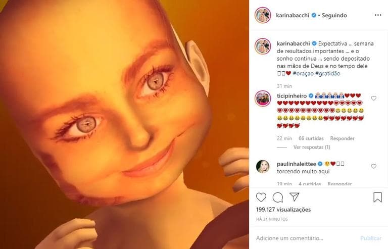 Karina Bacchi posta vídeo de bebê e fala sobre expectativa da gravidez Foto:Instagram Karina Bacchi posta vídeo de bebê e fala sobre expectativa da gravidez Foto:Instagram