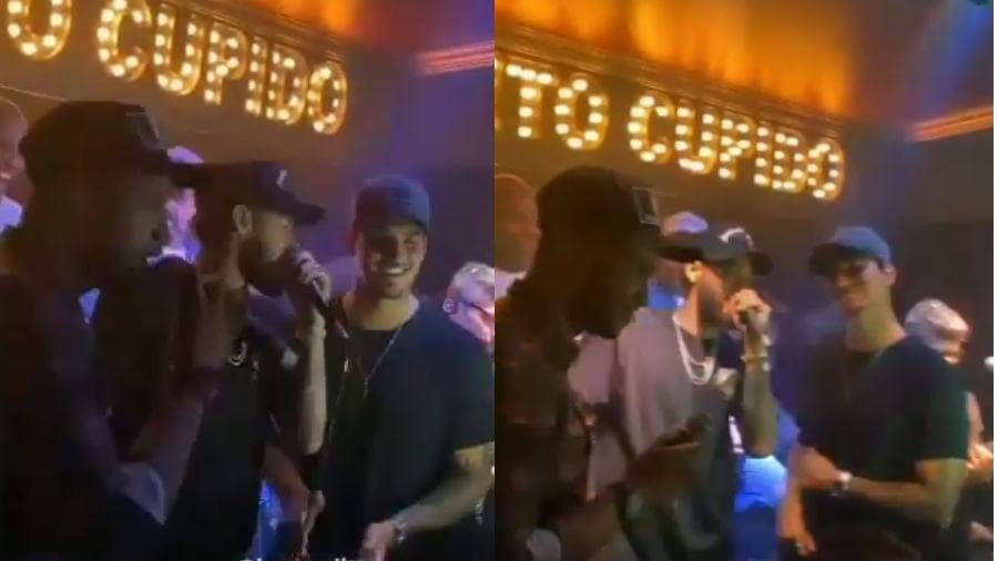 Thiaguinho, Neymar e Gabriel Medinaa (Foto: Reprodução/Instagram) Thiaguinho, Neymar e Gabriel Medinaa (Foto: Reprodução/Instagram)
