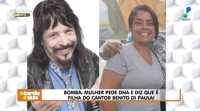 Benito Di Paula e sua suposta filha, Lucilene (Foto: Reprodução/RedeTV!) Benito Di Paula e sua suposta filha, Lucilene (Foto: Reprodução/RedeTV!)