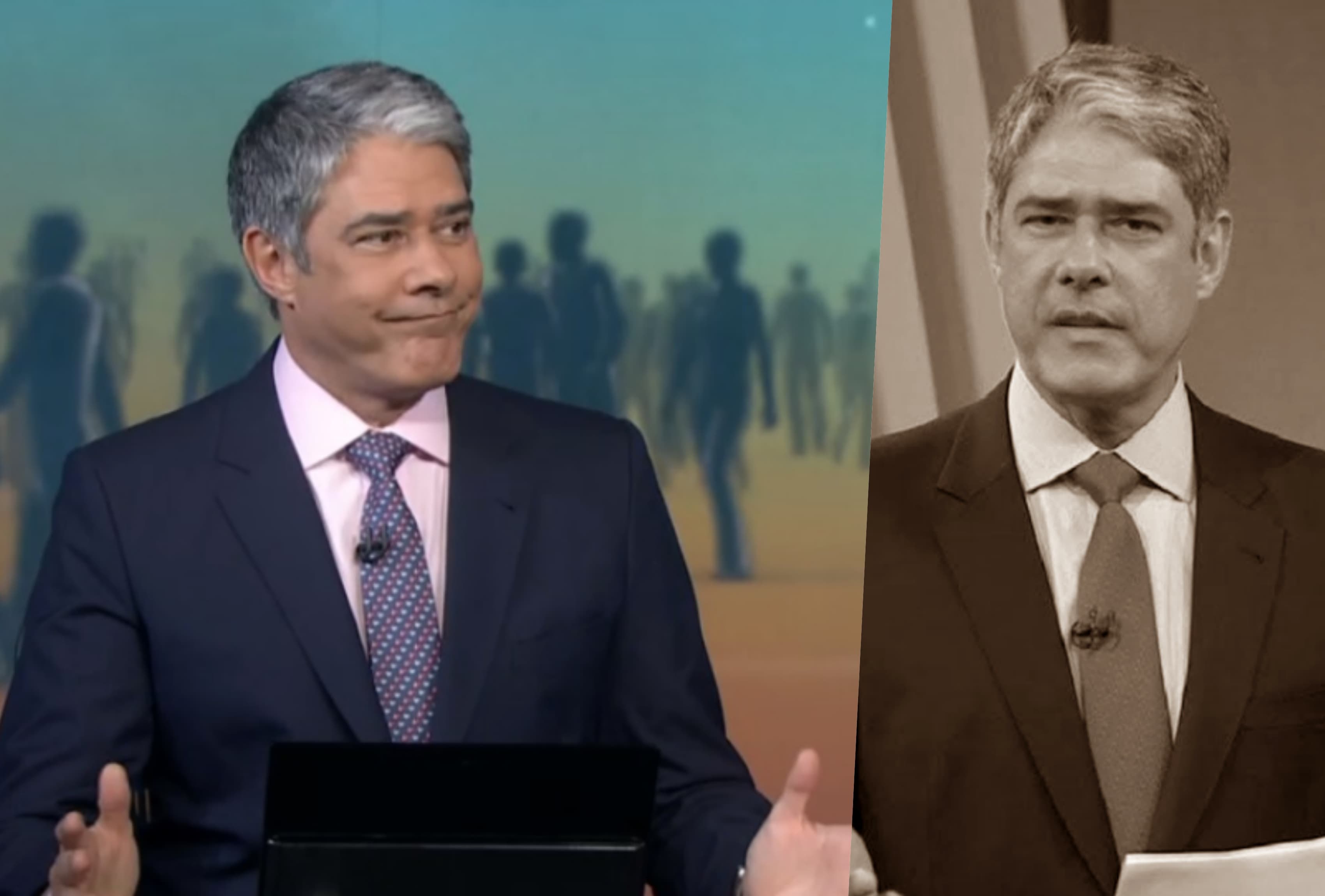 William Bonner do Jornal Nacional da Globo virou alvo de ataques (Foto reprodução) William Bonner do Jornal Nacional da Globo virou alvo de ataques (Foto reprodução)