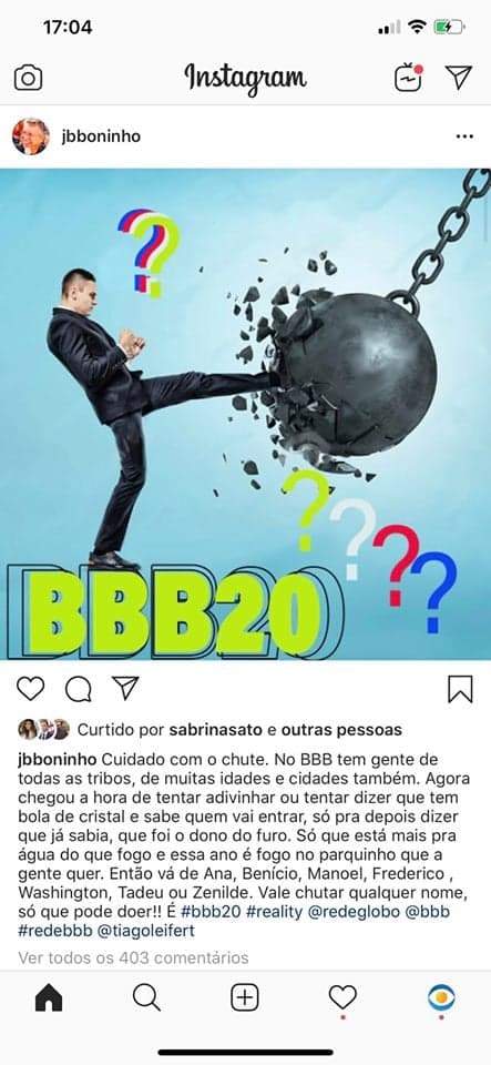 Boninho e Tiago Leifert pistola por causa do BBB20 (Foto: Reprodução) Boninho e Tiago Leifert pistola por causa do BBB20 (Foto: Reprodução)
